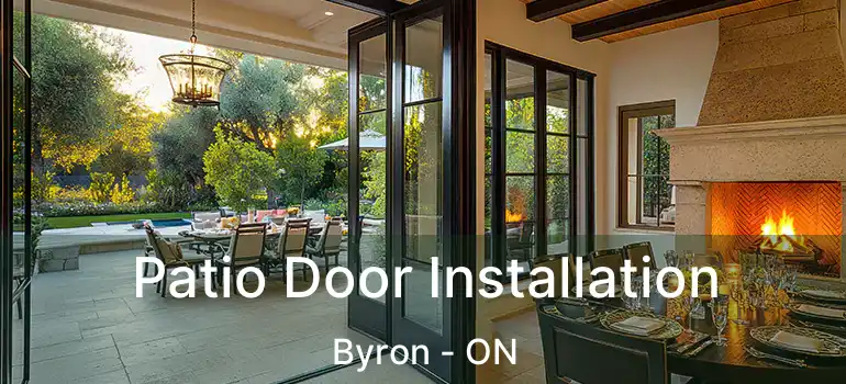  Patio Door Installation Byron - ON