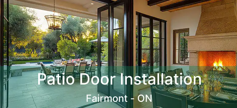  Patio Door Installation Fairmont - ON