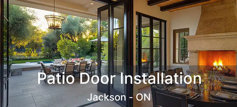  Patio Door Installation Jackson - ON