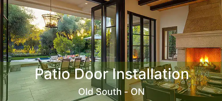  Patio Door Installation Old South - ON