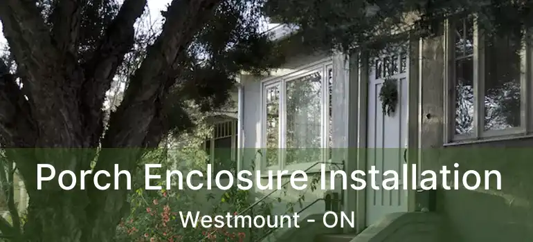  Porch Enclosure Installation Westmount - ON