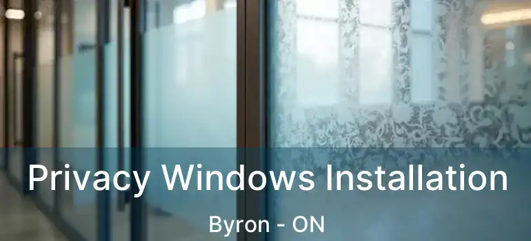  Privacy Windows Installation Byron - ON