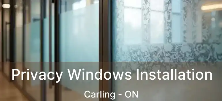  Privacy Windows Installation Carling - ON