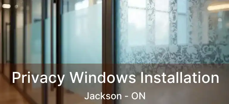  Privacy Windows Installation Jackson - ON