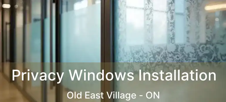  Privacy Windows Installation Old East Village - ON