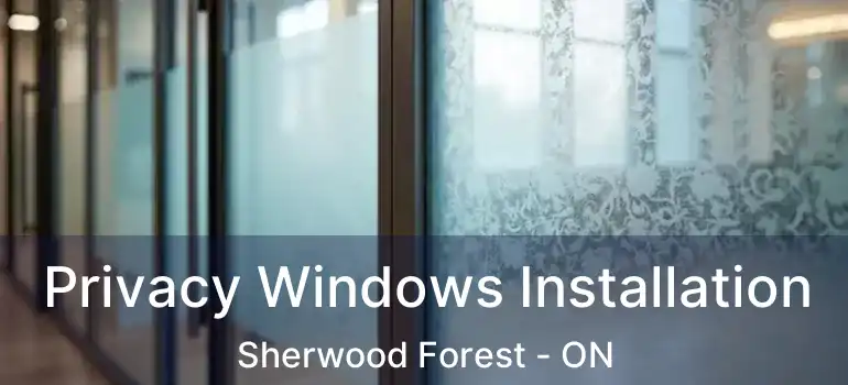  Privacy Windows Installation Sherwood Forest - ON