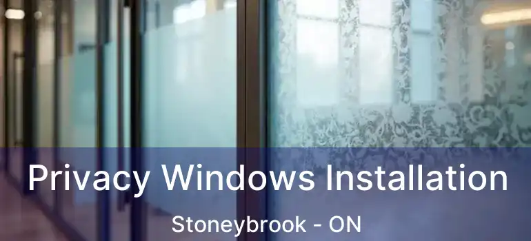  Privacy Windows Installation Stoneybrook - ON