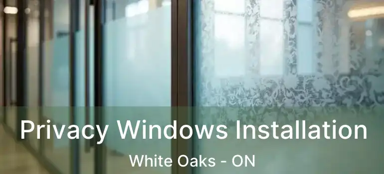  Privacy Windows Installation White Oaks - ON