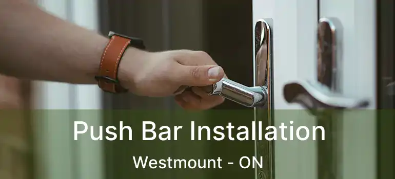  Push Bar Installation Westmount - ON