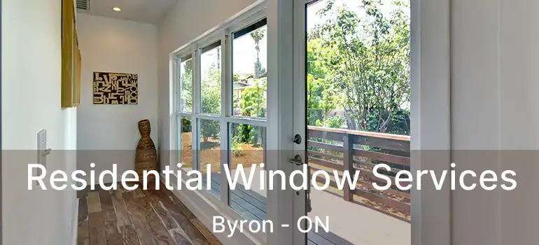  Residential Window Services Byron - ON