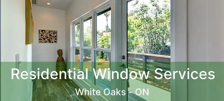  Residential Window Services White Oaks - ON