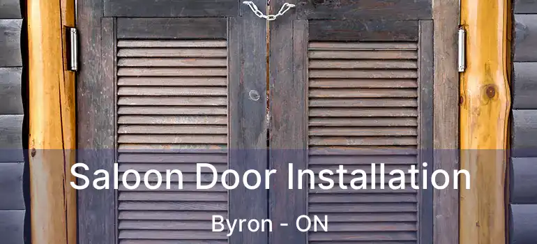  Saloon Door Installation Byron - ON