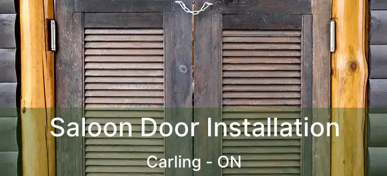  Saloon Door Installation Carling - ON