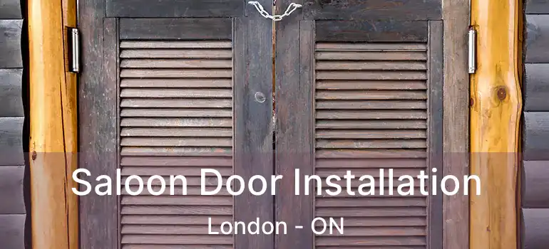  Saloon Door Installation London - ON