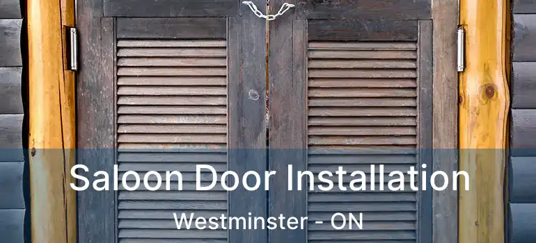  Saloon Door Installation Westminster - ON