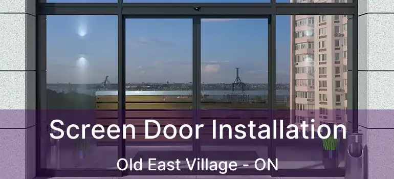  Screen Door Installation Old East Village - ON