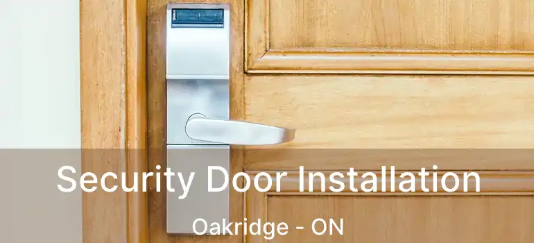  Security Door Installation Oakridge - ON