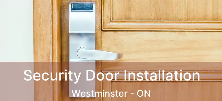  Security Door Installation Westminster - ON