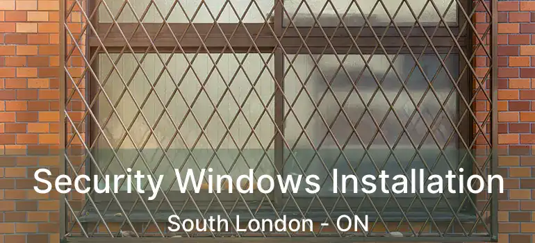  Security Windows Installation South London - ON