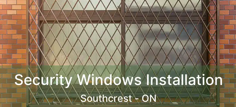 Security Windows Installation Southcrest - ON
