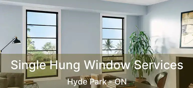  Single Hung Window Services Hyde Park - ON