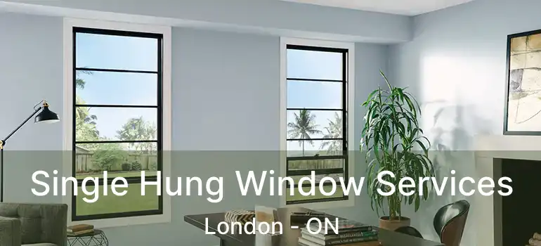  Single Hung Window Services London - ON