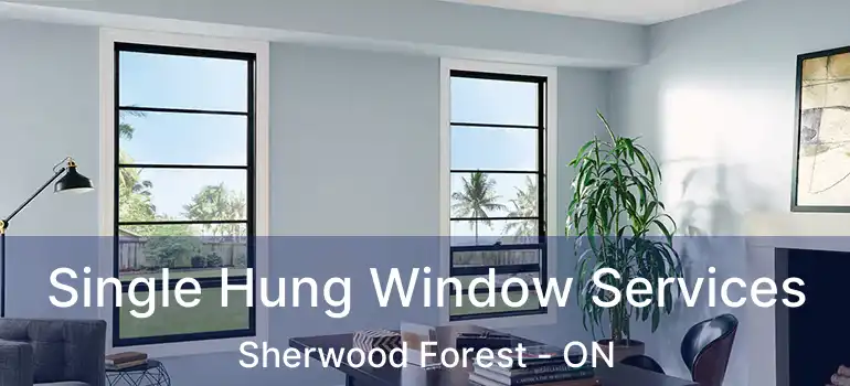  Single Hung Window Services Sherwood Forest - ON