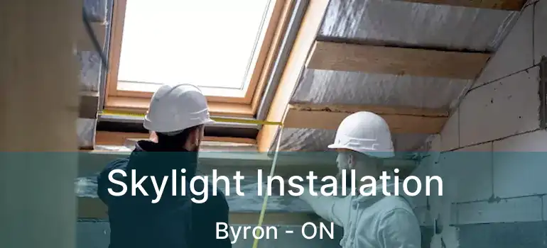  Skylight Installation Byron - ON
