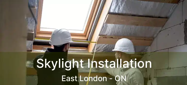  Skylight Installation East London - ON