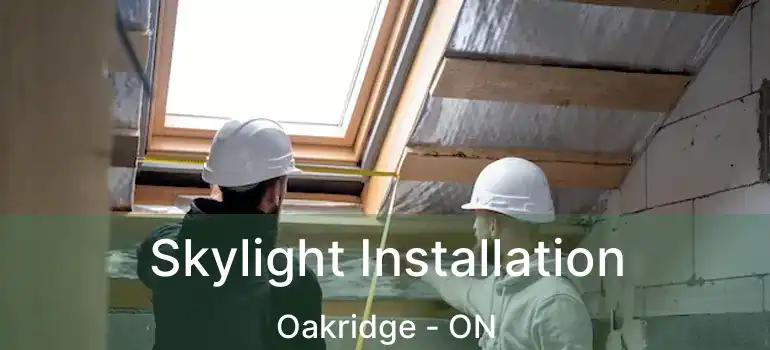  Skylight Installation Oakridge - ON