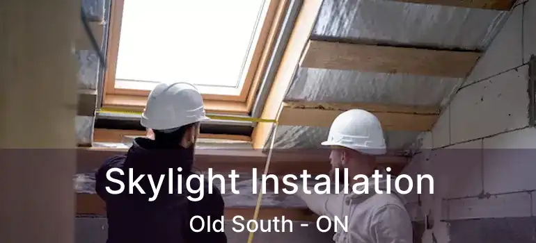  Skylight Installation Old South - ON