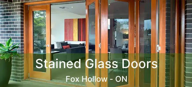  Stained Glass Doors Fox Hollow - ON