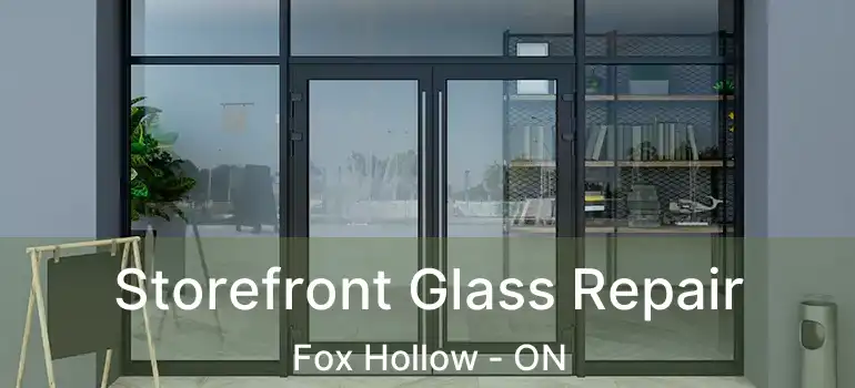  Storefront Glass Repair Fox Hollow - ON