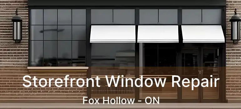  Storefront Window Repair Fox Hollow - ON