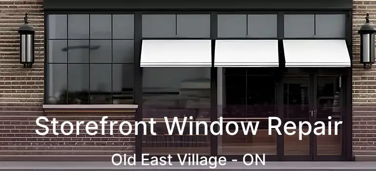  Storefront Window Repair Old East Village - ON