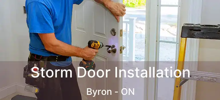  Storm Door Installation Byron - ON
