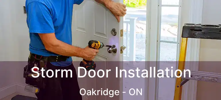  Storm Door Installation Oakridge - ON