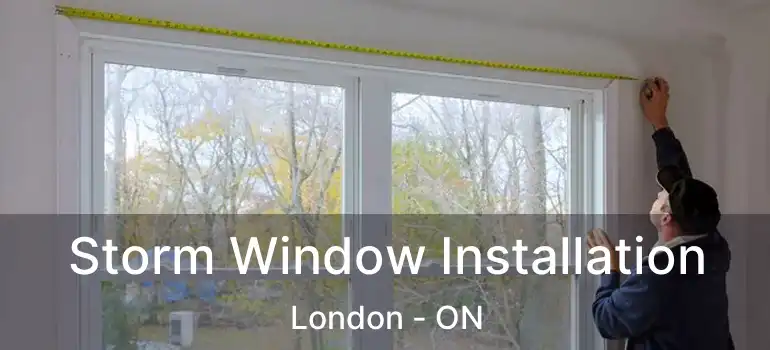  Storm Window Installation London - ON