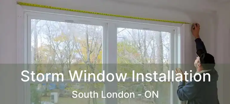  Storm Window Installation South London - ON