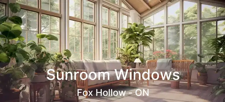  Sunroom Windows Fox Hollow - ON