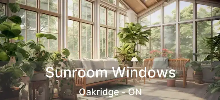  Sunroom Windows Oakridge - ON
