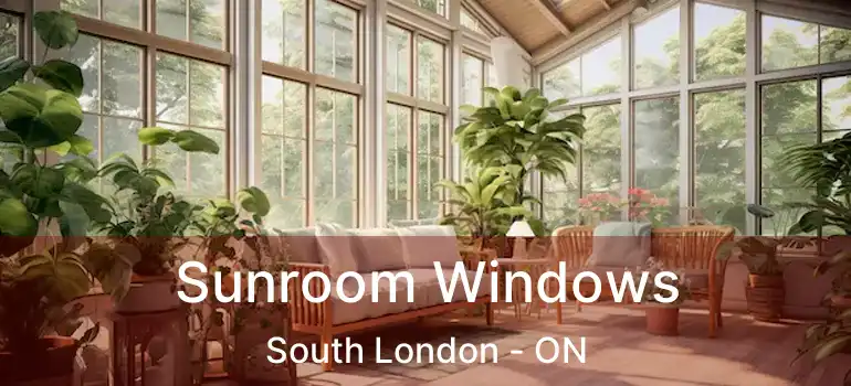 Sunroom Windows South London - ON