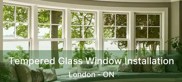 Tempered Glass Window Installation London - ON