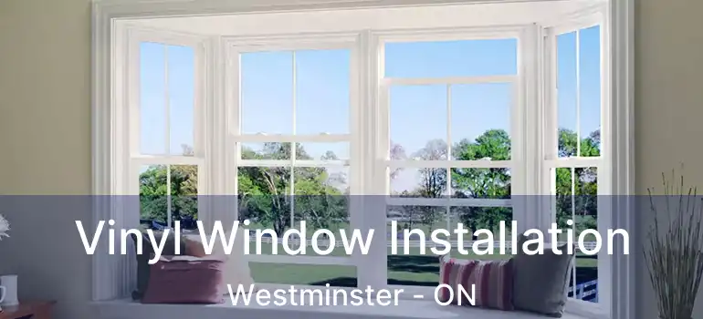  Vinyl Window Installation Westminster - ON