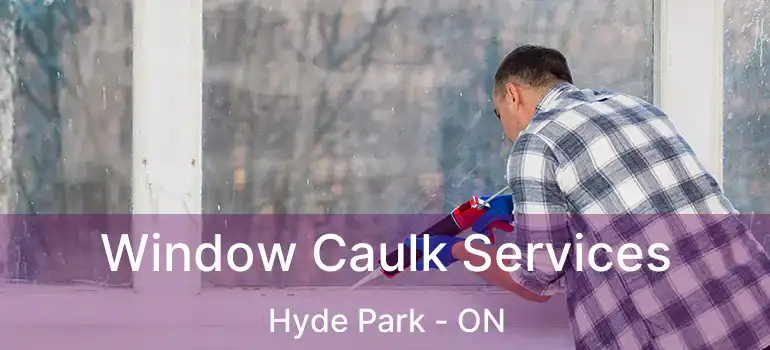  Window Caulk Services Hyde Park - ON