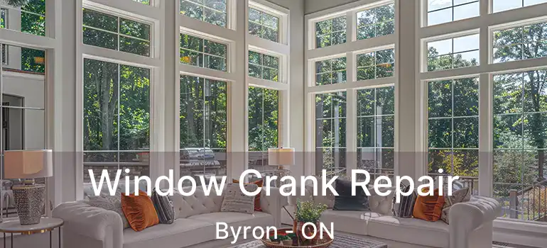  Window Crank Repair Byron - ON