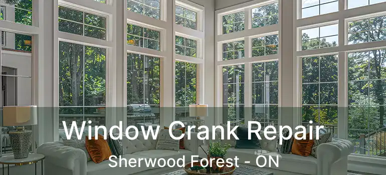  Window Crank Repair Sherwood Forest - ON