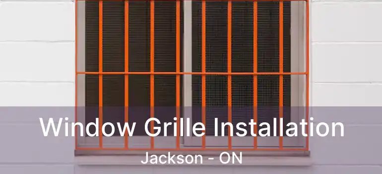  Window Grille Installation Jackson - ON