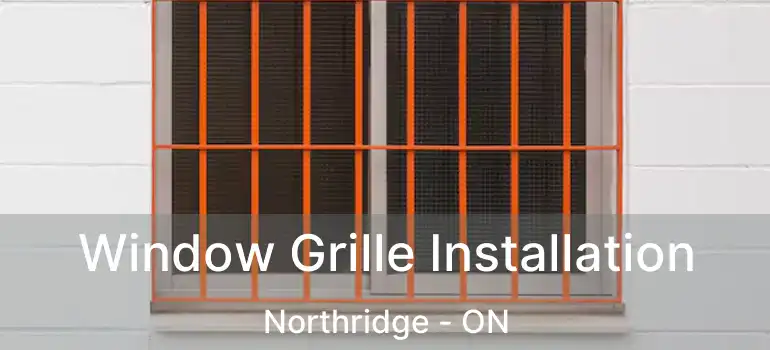  Window Grille Installation Northridge - ON