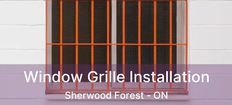  Window Grille Installation Sherwood Forest - ON